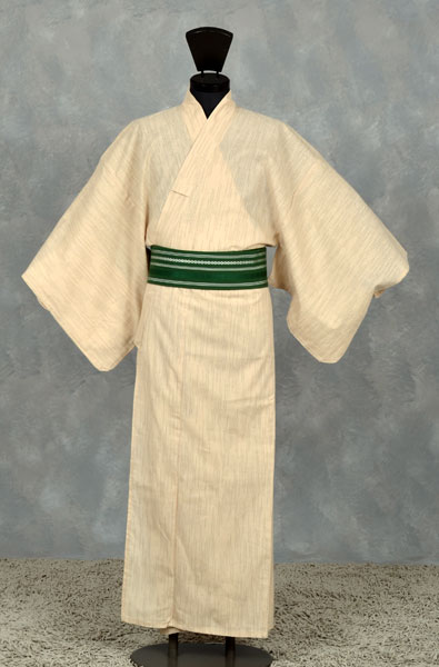 浴衣[156-164cm]ベージュ・線