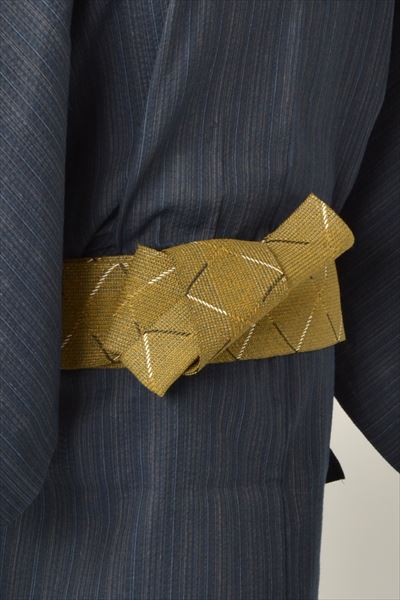 浴衣[171-179cm]藍･縞