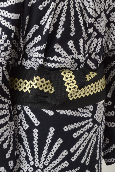 浴衣［191-199cm］黒地の絞り