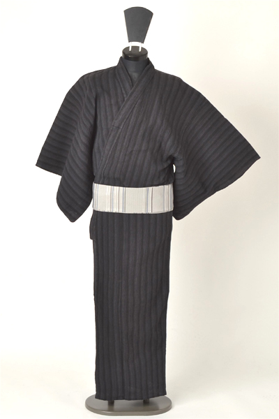 浴衣［166-174cｍ］黒グレイのグラデーション