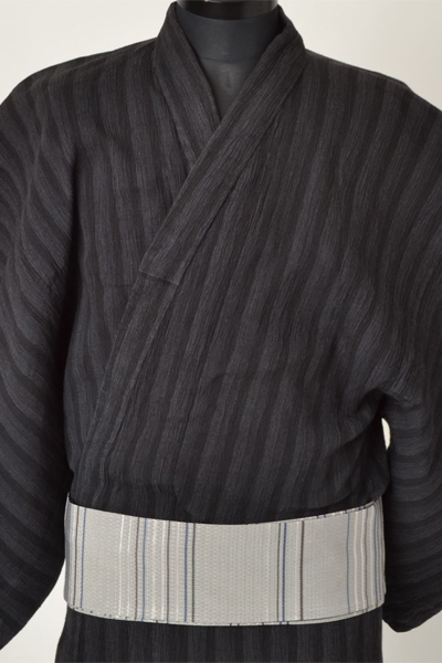 浴衣［166-174cｍ］黒グレイのグラデーション