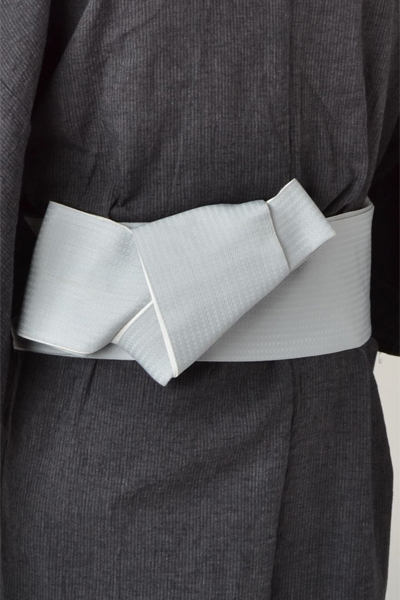 浴衣［168-176cｍ］グレイの縞模様