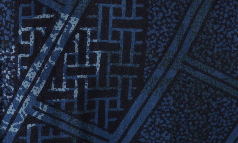 浴衣［166-174cm］藍地の篭目模様