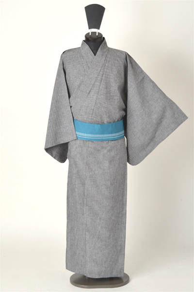 浴衣［168-176cｍ］グレー縞