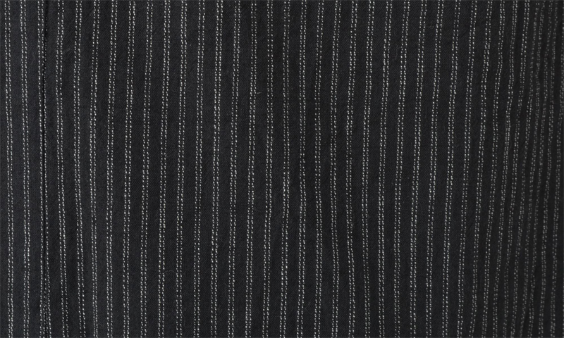 浴衣［164-174cｍ］黒地に白細縞