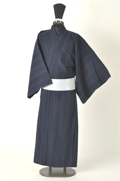 浴衣［166-174cm］紺のステッチ模様