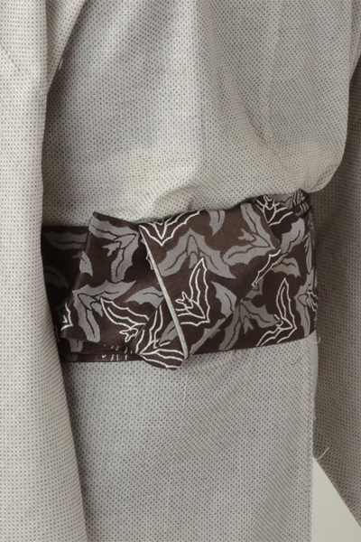 浴衣［181-189cｍ］白地の十字絣