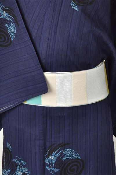 浴衣［171-179cｍ］藍地の龍模様