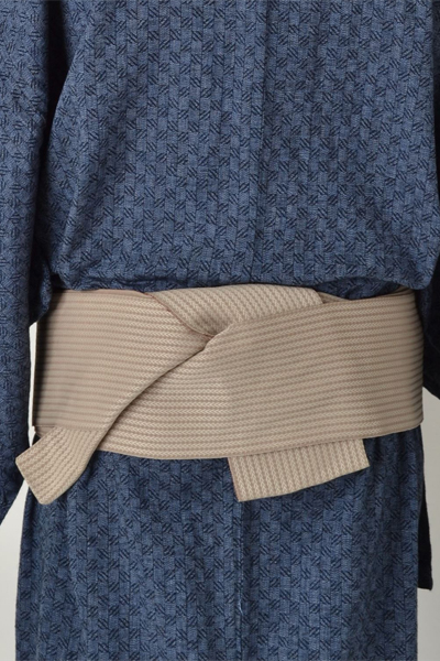 浴衣［171-179ｃｍ］はなだ色の竪縞模様