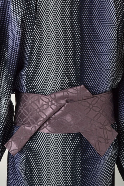 浴衣［161-169cｍ］紺紫の菱型模様