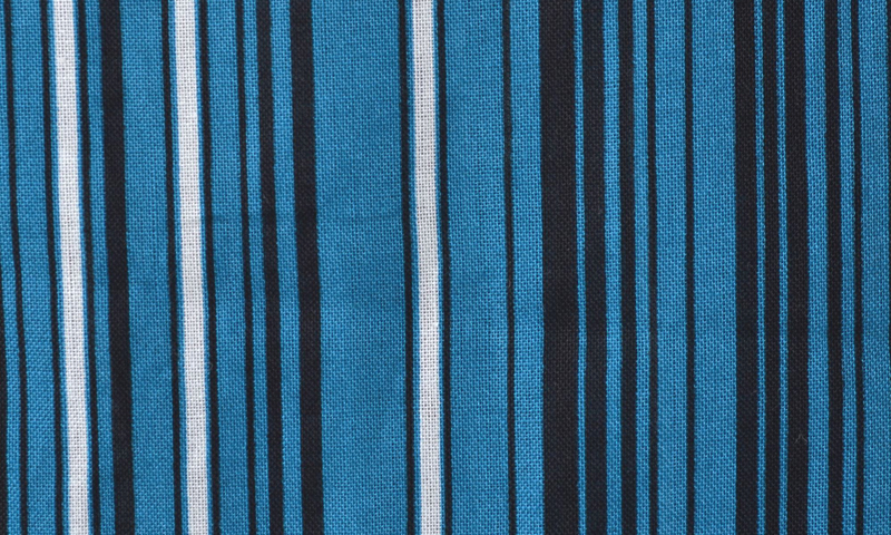 浴衣［171-179cm］黒・青・白の縞模様