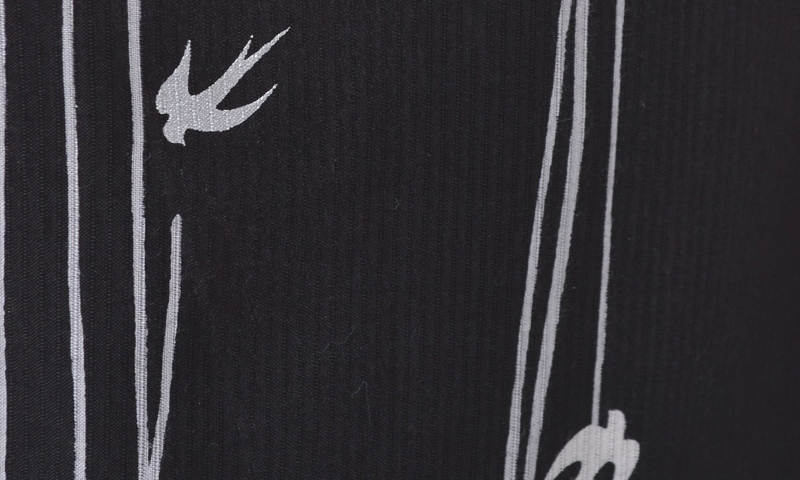 浴衣［172-180cm］黒地につばめ模様