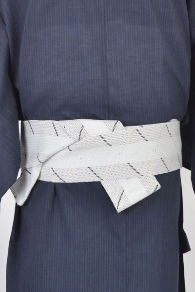 浴衣［175-183cm］紺青色の縞模様