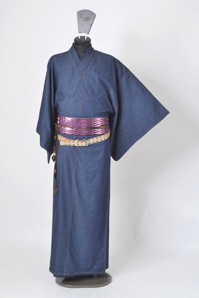 浴衣［168-176cm］藍色のデニム