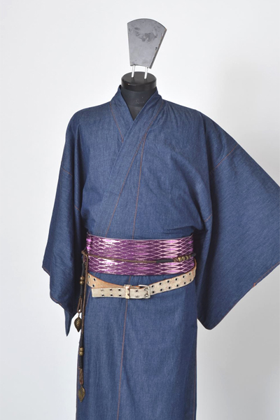 浴衣［168-176cm］藍色のデニム