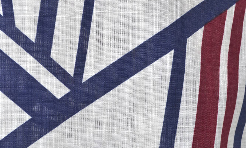 浴衣［166-174cm］白地の幾何学模様