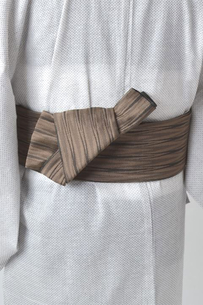 浴衣［165-173cm］白地の蚊絣模様