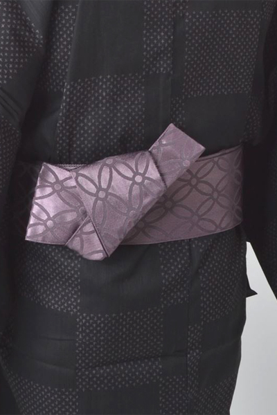 浴衣［171-179cm］黒地の市松模様