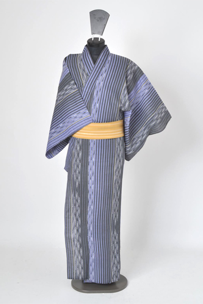 浴衣［171-179cm］青地の縞模様