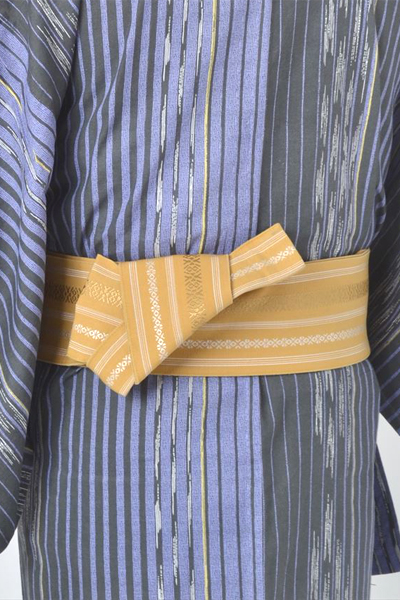 浴衣［171-179cm］青地の縞模様