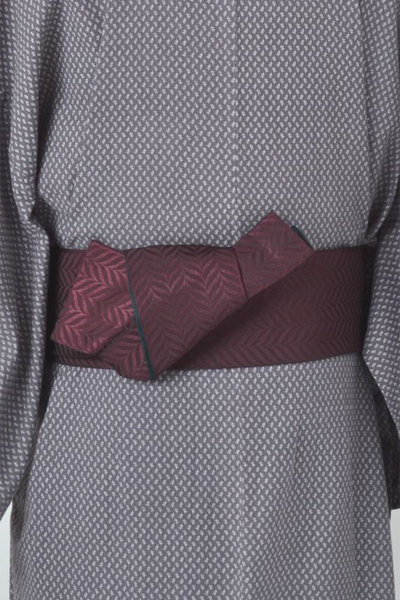 浴衣［160-170cm］グレー地の絣模様