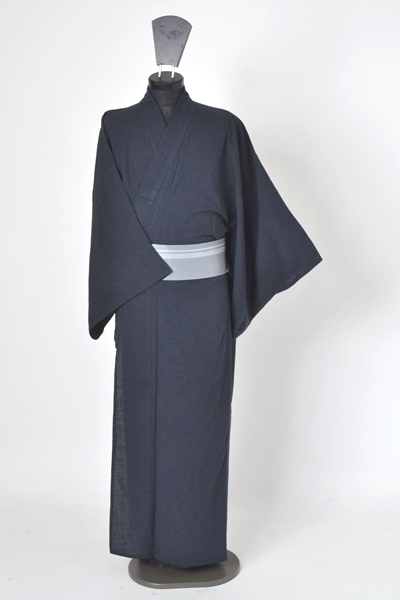 浴衣［172-180cm］鉄紺の細嶋模様