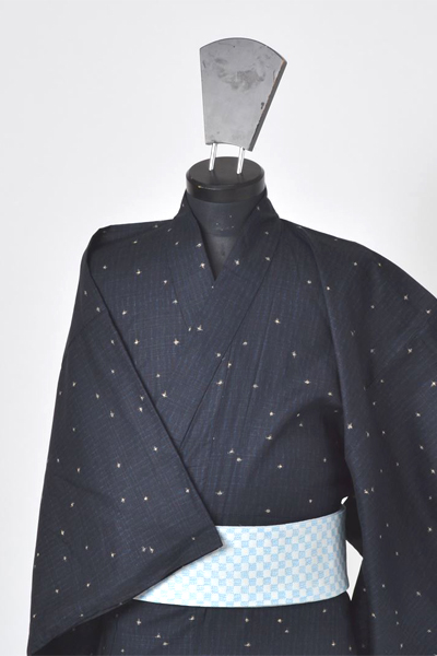 浴衣［161-169cm］黒地の抽象模様