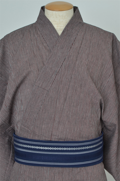 浴衣[167-175cm]赤・縞