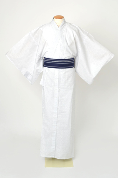浴衣[171-179cm]白・絣