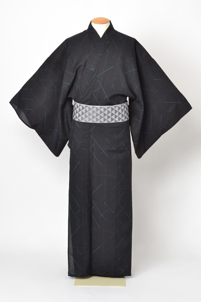 浴衣[173-181ｃｍ]JAPANSTYLE・黒