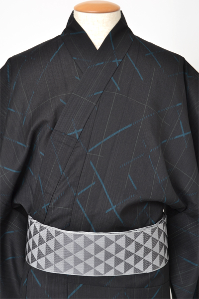 浴衣[173-181ｃｍ]JAPANSTYLE・黒