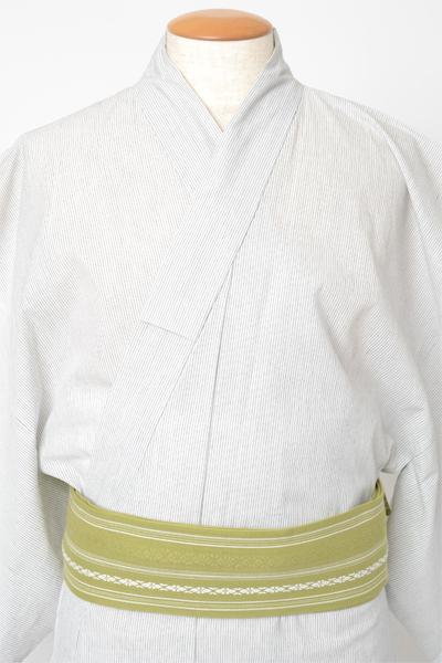 浴衣[156-164cm]白・縞