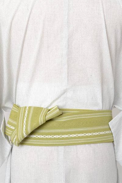 浴衣[156-164cm]白・縞