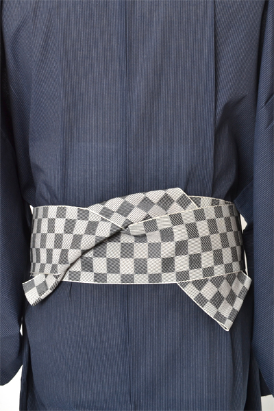 浴衣[168-176ｃｍ]紺・縞