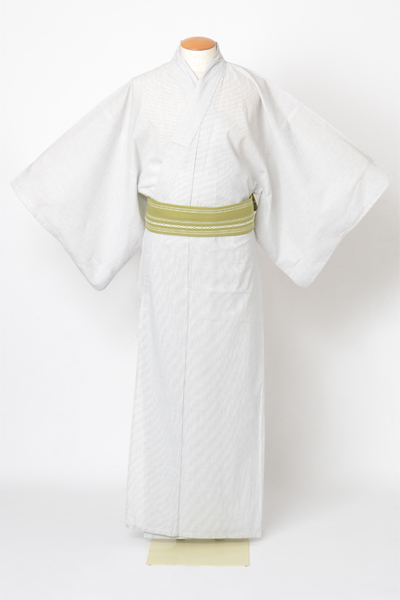浴衣[169-177ｃｍ]白・縞