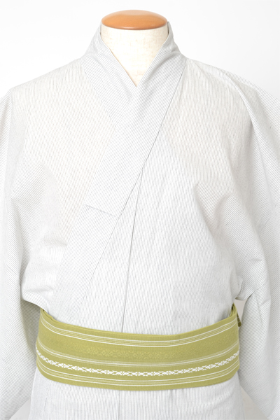 浴衣[169-177ｃｍ]白・縞