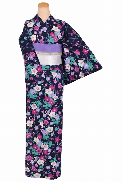 ゆかた(ミッドナイトブル-)