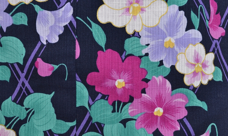 ゆかた(ミッドナイトブル-)