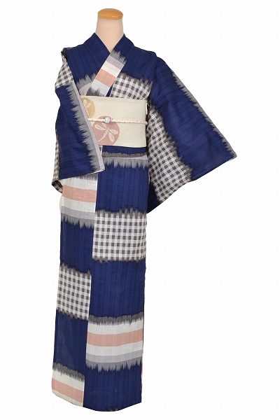 ゆかた(Tsumori Tisato・紺地・市松)