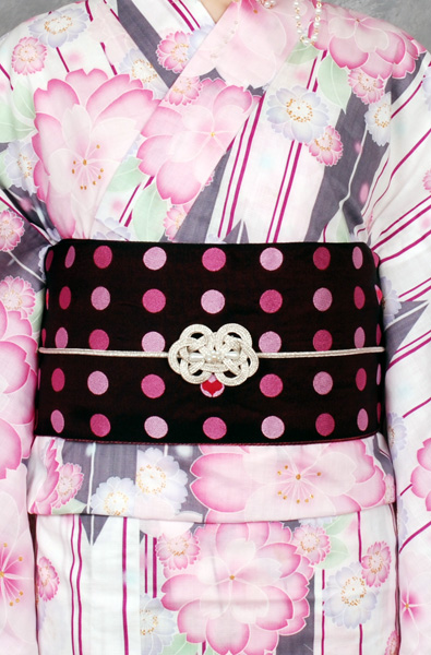 ゆかた(矢絣・桜)