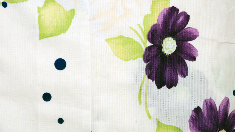 ゆかた(クリーム・薔薇)