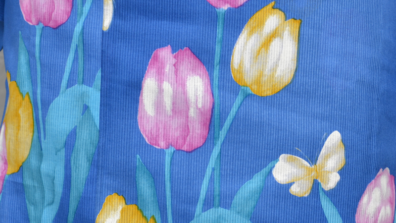 ゆかた(ブルー・チューリップ)
