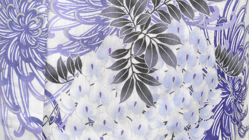 ゆかた(白地・菊)