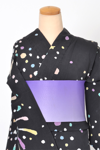 浴衣[黒・花火]