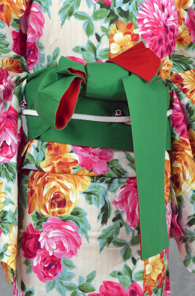 浴衣(SEIKO　MATSUDA・赤緑リバーシブル帯)