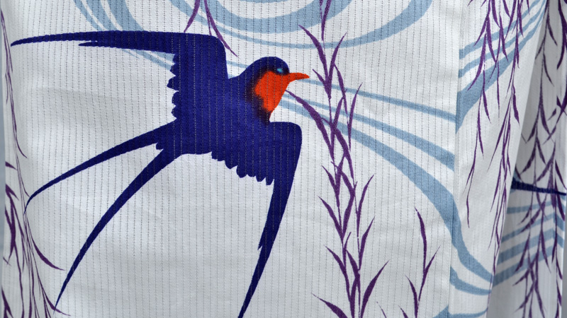 浴衣(そしてゆめ・紗絣帯)