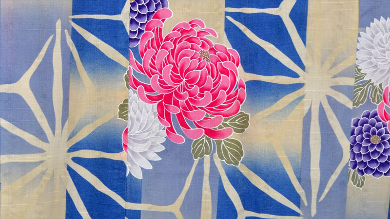 浴衣(麻の葉・菊)
