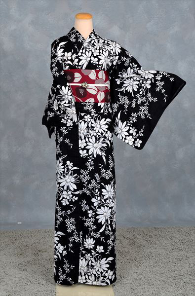 浴衣(松田聖子・椿半幅帯)