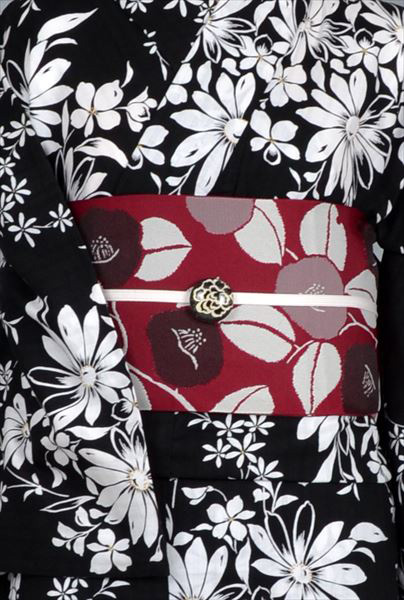 浴衣(松田聖子・椿半幅帯)