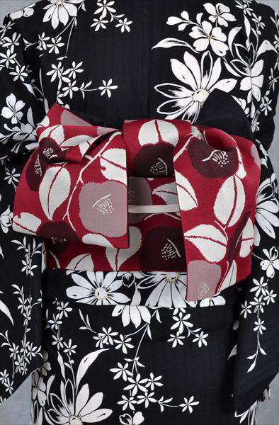 浴衣(松田聖子・椿半幅帯)